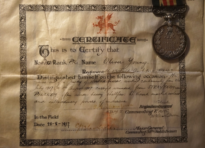 48221-Pte-Oliver-Youngs-MM-certificate